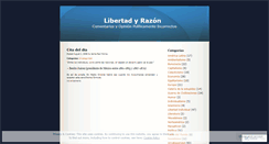 Desktop Screenshot of libertadyrazon.wordpress.com