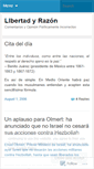 Mobile Screenshot of libertadyrazon.wordpress.com