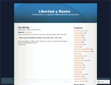 Tablet Screenshot of libertadyrazon.wordpress.com