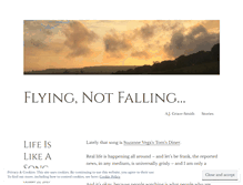 Tablet Screenshot of flyingnotfalling.wordpress.com