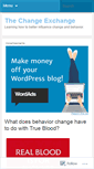 Mobile Screenshot of changeexchange.wordpress.com