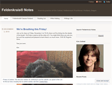 Tablet Screenshot of feldenkraisnotes.wordpress.com