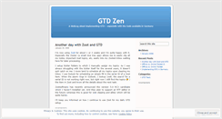 Desktop Screenshot of gtdzen.wordpress.com