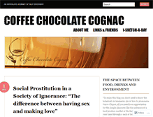 Tablet Screenshot of coffeechocolatecognac.wordpress.com