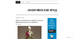 Desktop Screenshot of cinderellaslostshoe.wordpress.com