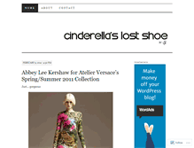 Tablet Screenshot of cinderellaslostshoe.wordpress.com