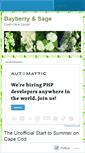 Mobile Screenshot of bayberryandsage.wordpress.com