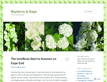 Tablet Screenshot of bayberryandsage.wordpress.com