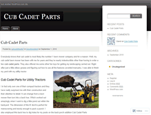 Tablet Screenshot of cubcadetparts7.wordpress.com