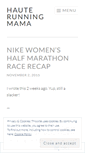 Mobile Screenshot of hauterunningmama.wordpress.com
