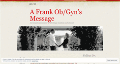 Desktop Screenshot of drfrankobgyn.wordpress.com