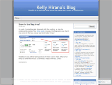 Tablet Screenshot of kellyhirano.wordpress.com
