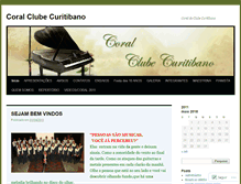 Tablet Screenshot of curitibanocoral.wordpress.com