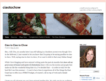 Tablet Screenshot of ciaotochow.wordpress.com