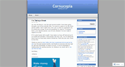 Desktop Screenshot of cornucopia2009.wordpress.com