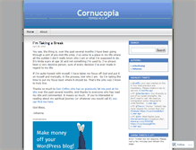 Tablet Screenshot of cornucopia2009.wordpress.com