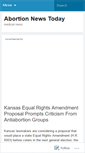 Mobile Screenshot of abortionnews.wordpress.com