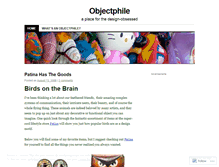 Tablet Screenshot of objectphile.wordpress.com