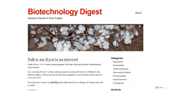 Desktop Screenshot of biotechnologydigest.wordpress.com