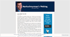 Desktop Screenshot of markschnurman.wordpress.com