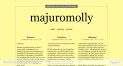 Desktop Screenshot of majuromolly.wordpress.com