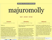 Tablet Screenshot of majuromolly.wordpress.com