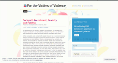 Desktop Screenshot of forthevictims.wordpress.com