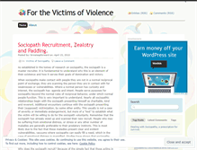 Tablet Screenshot of forthevictims.wordpress.com