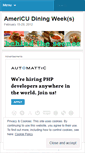 Mobile Screenshot of diningweek.wordpress.com