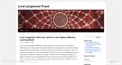 Desktop Screenshot of lorallangemeierfrauds.wordpress.com