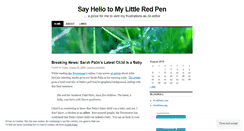 Desktop Screenshot of myredpen.wordpress.com