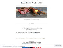 Tablet Screenshot of pcolman.wordpress.com