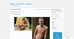 Desktop Screenshot of boysbulges.wordpress.com