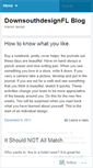 Mobile Screenshot of downsouthdesign.wordpress.com