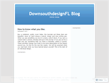 Tablet Screenshot of downsouthdesign.wordpress.com