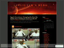 Tablet Screenshot of julietsm.wordpress.com