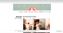 Desktop Screenshot of laurenandjongethitched.wordpress.com
