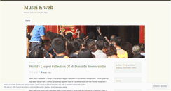 Desktop Screenshot of museiweb.wordpress.com