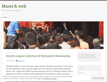 Tablet Screenshot of museiweb.wordpress.com