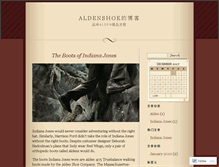 Tablet Screenshot of aldenshoe.wordpress.com