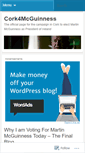 Mobile Screenshot of cork4mcguinness.wordpress.com
