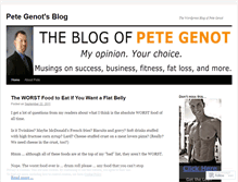 Tablet Screenshot of petegenot.wordpress.com