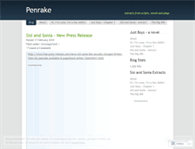 Tablet Screenshot of penrake.wordpress.com