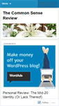 Mobile Screenshot of commonsensereview.wordpress.com