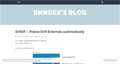 Desktop Screenshot of dnndev.wordpress.com