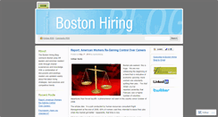 Desktop Screenshot of bostonhiringblog.wordpress.com