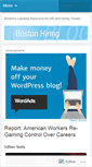 Mobile Screenshot of bostonhiringblog.wordpress.com