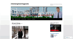 Desktop Screenshot of chemengineeringposts.wordpress.com