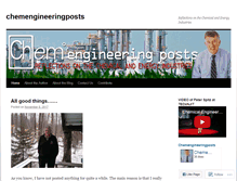 Tablet Screenshot of chemengineeringposts.wordpress.com