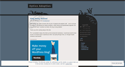 Desktop Screenshot of optionadoption.wordpress.com